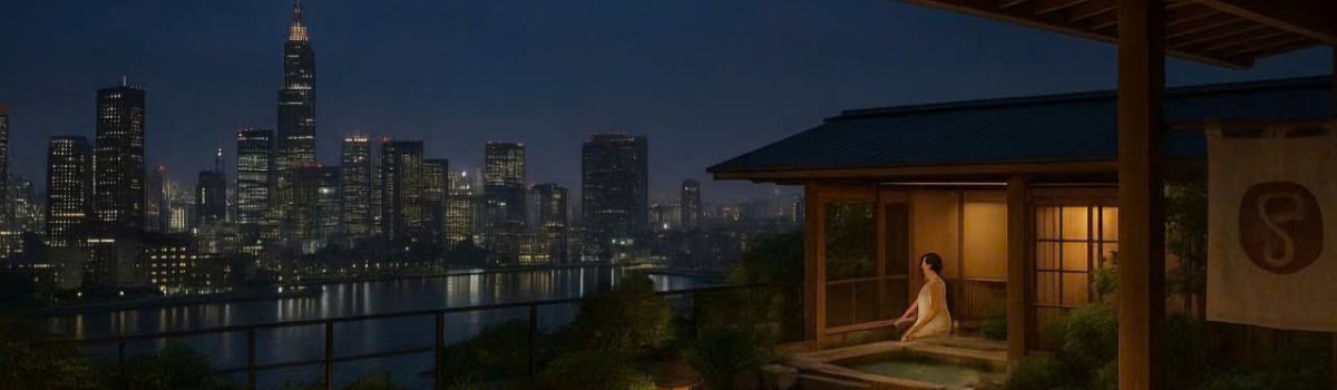 TẬN DỤNG SÂN THƯỢNG NHÀ PHỐ & TÒA NHÀ CŨ: MÔ HÌNH ONSEN – SPA TRÊN CAO, BIẾN SÂN THƯỢNG THÀNH KHU ‘ONSEN KHOÁNG NÓNG GIỮA TRỜI’